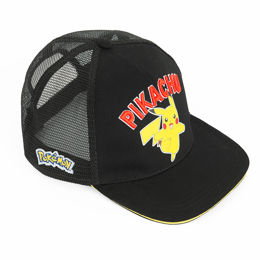 Καπέλο μαύρο με στάμπα PIKACHU