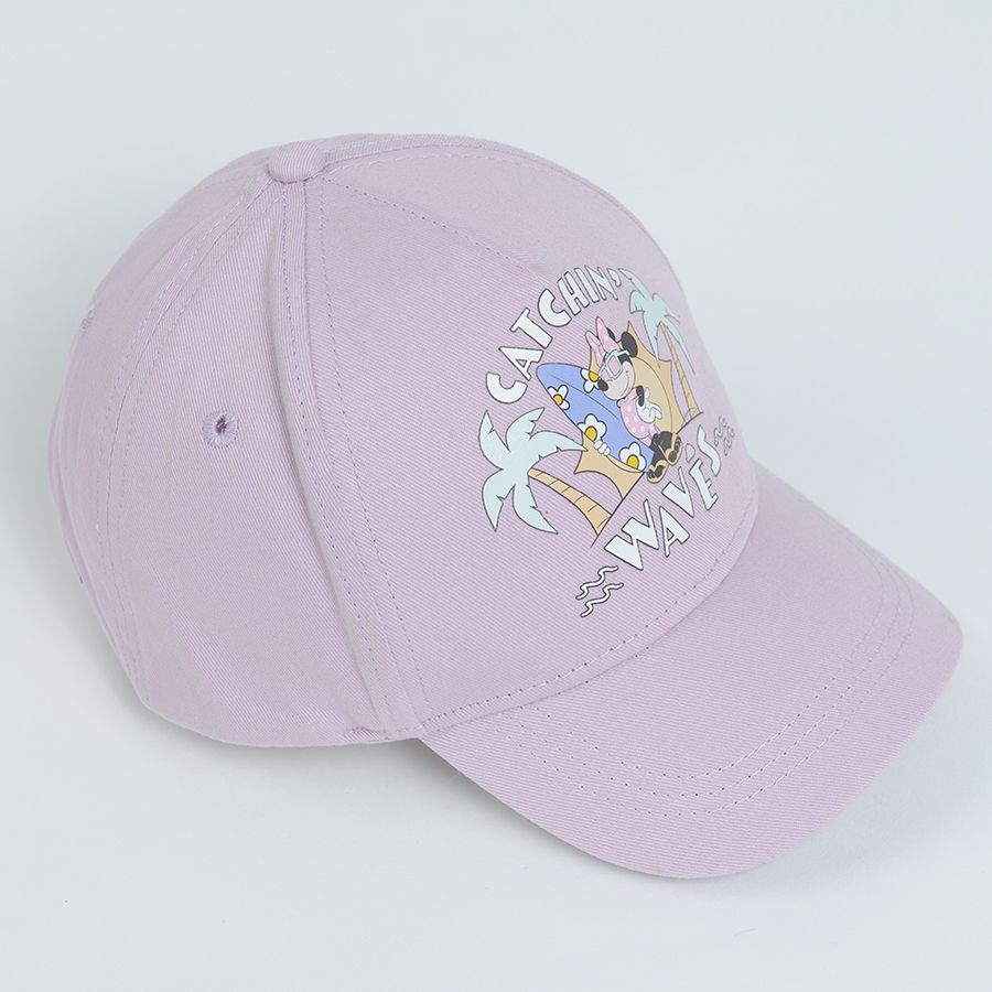 Minnie Mouse violet jockey hat