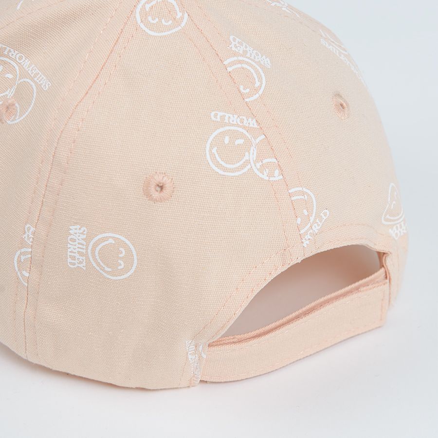 Καπέλο ανοιχτό ροζ με στάμπα Smiley World