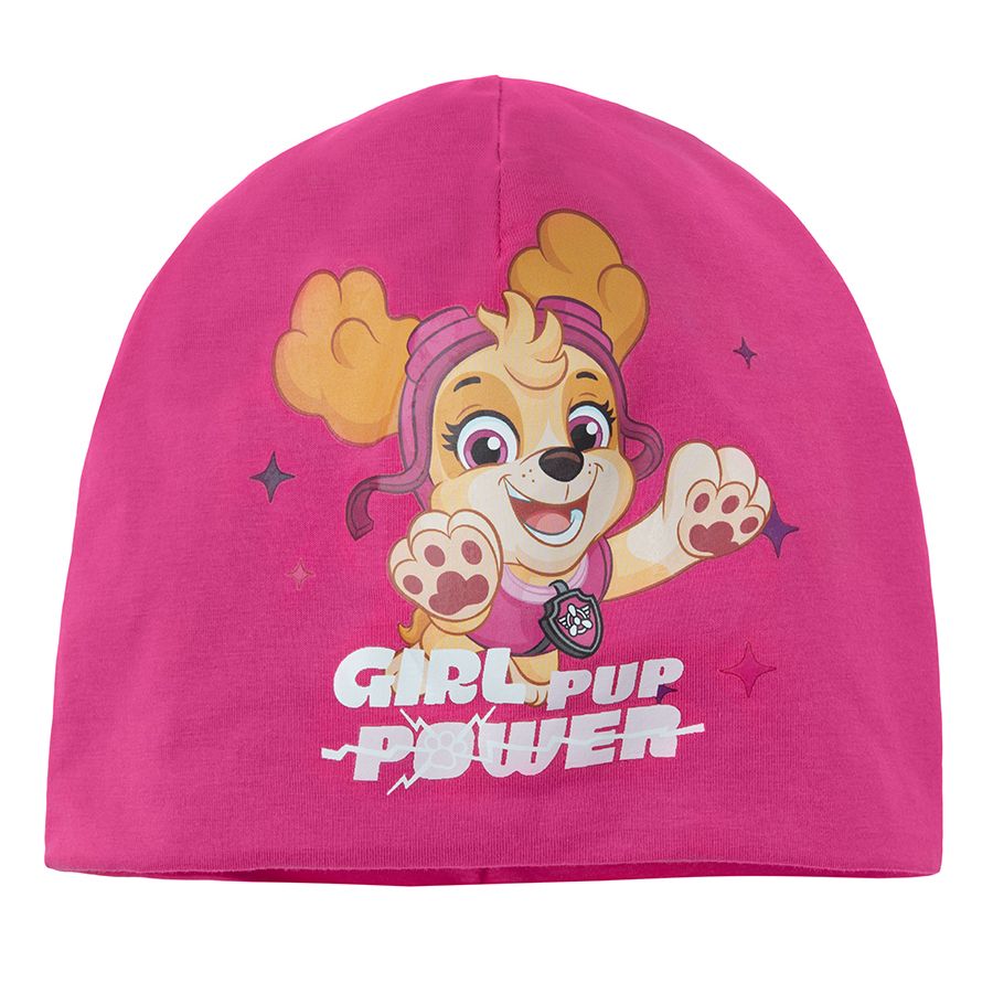 Σκούφος φούξια με στάμπα SKYE GIRL POWER