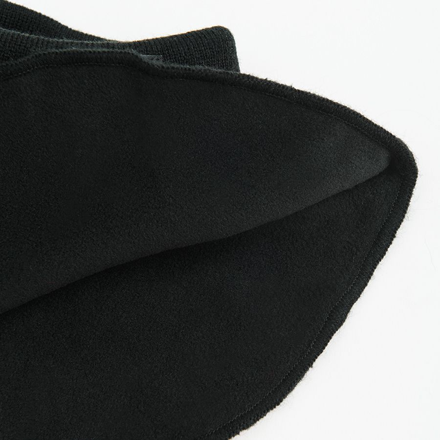 Black neckerchief with black lining