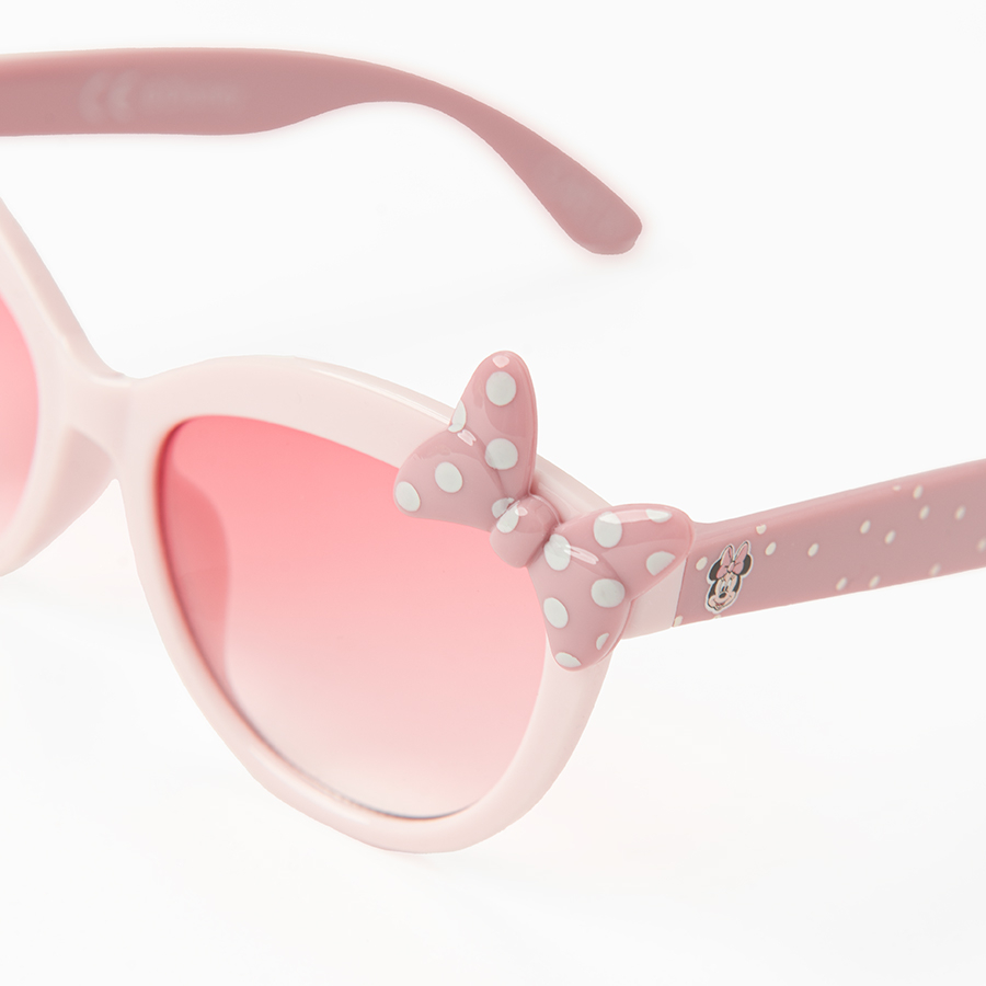 Minnie Mouse pink sunglasses with case