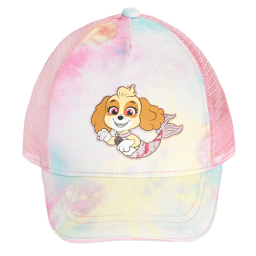 Καπέλο jockey ροζ με εφέ tie dye PAW PATROL
