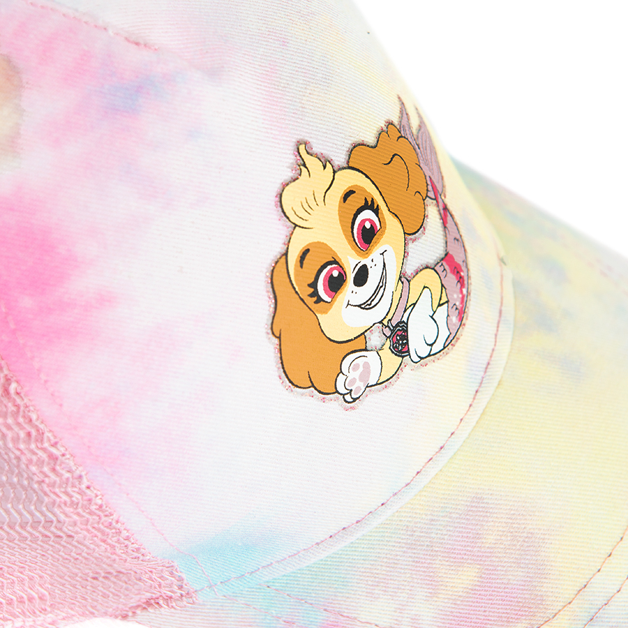 Καπέλο jockey ροζ με εφέ tie dye PAW PATROL