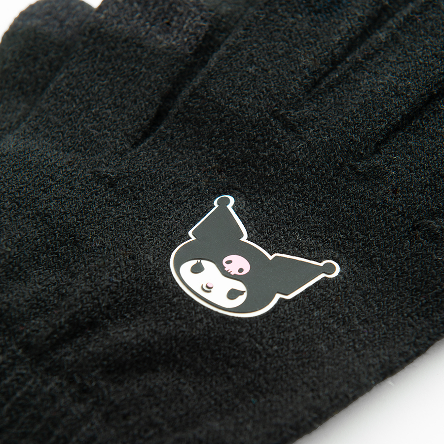 Γάντια 2 ζεύγη ροζ μαύρο KUROMI
