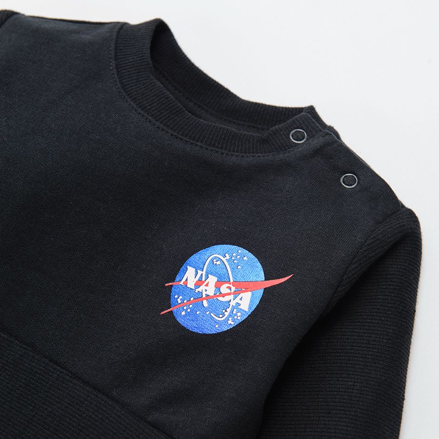 Σετ φόρμας μαύρο με στάμπα NASA