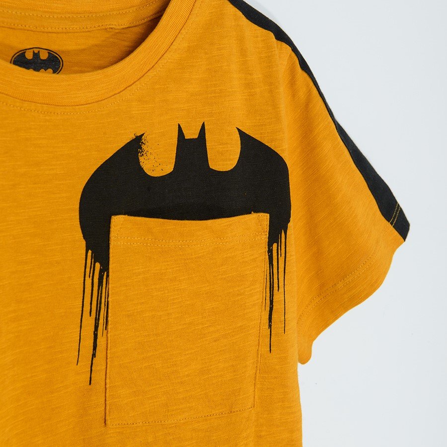 Batman orange short sleeve blouse