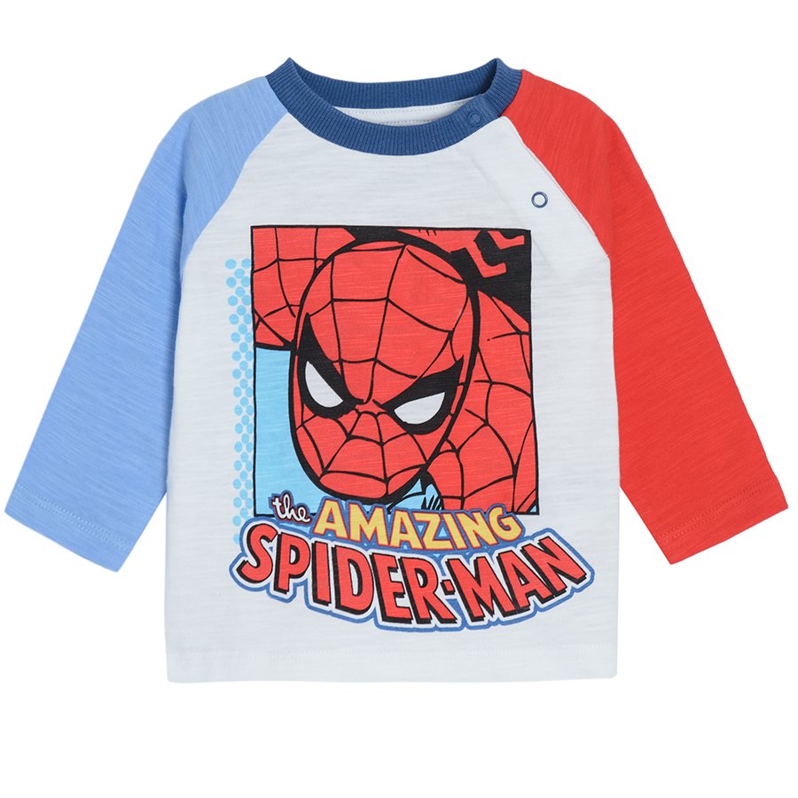 Μπλούζα μακρυμάνικη με στάμπα Spiderman
