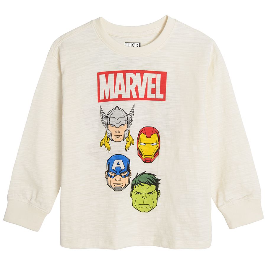 Φούτερ λευκό με στάμπα Marvel