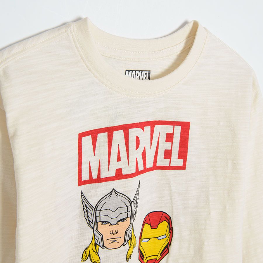 Φούτερ λευκό με στάμπα Marvel
