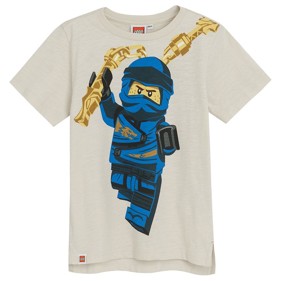 Μπλούζα κοντομάνικη μπεζ Lego Ninjago
