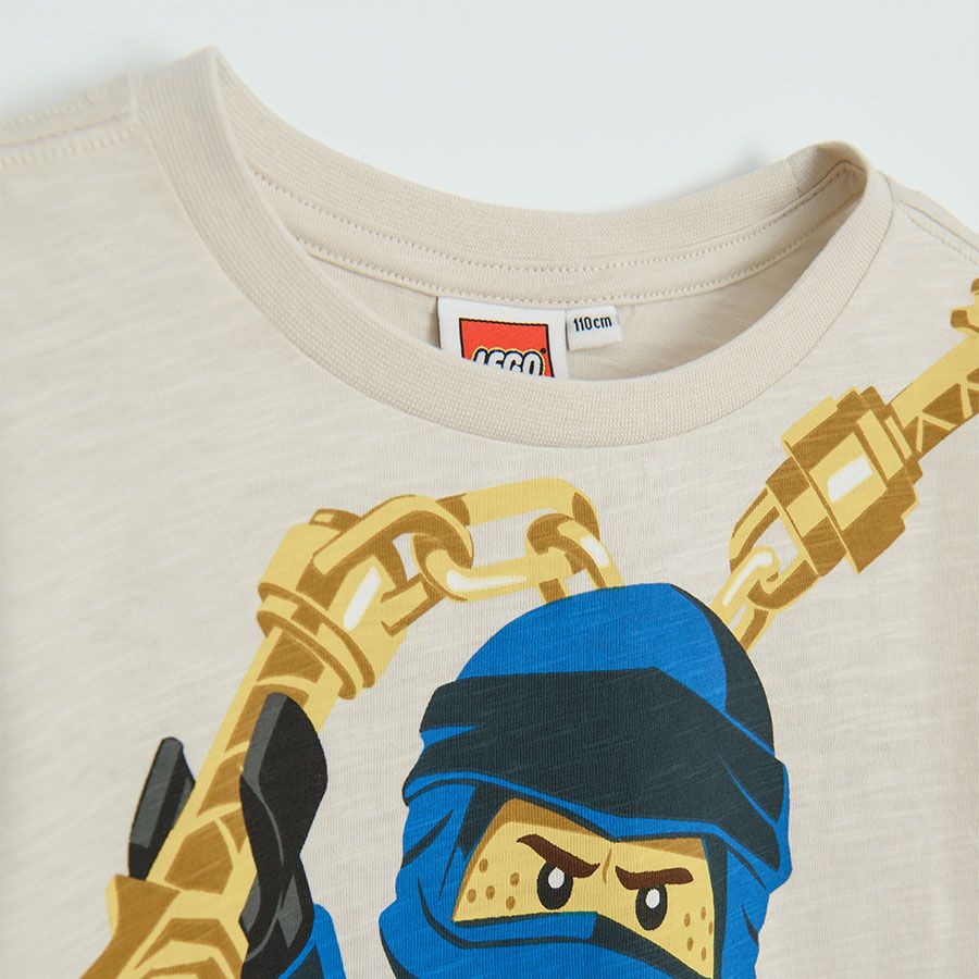 Μπλούζα κοντομάνικη μπεζ Lego Ninjago