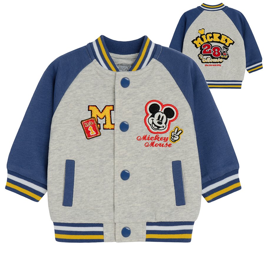 Mickey Mouse button down sweatshirt