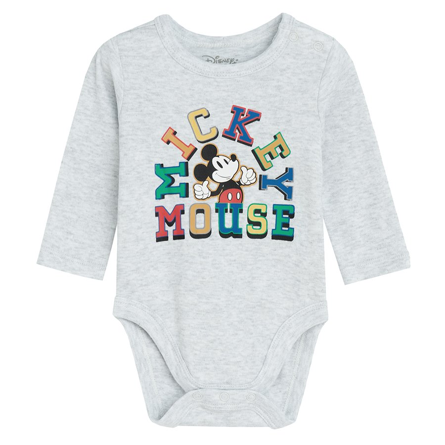 Φορμάκι μακρυμάνικο με σχέδιο Mickey Mouse