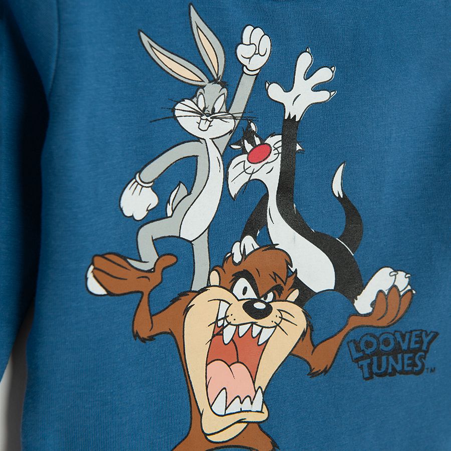 Looney Tunes blue long sleeve bodysuit