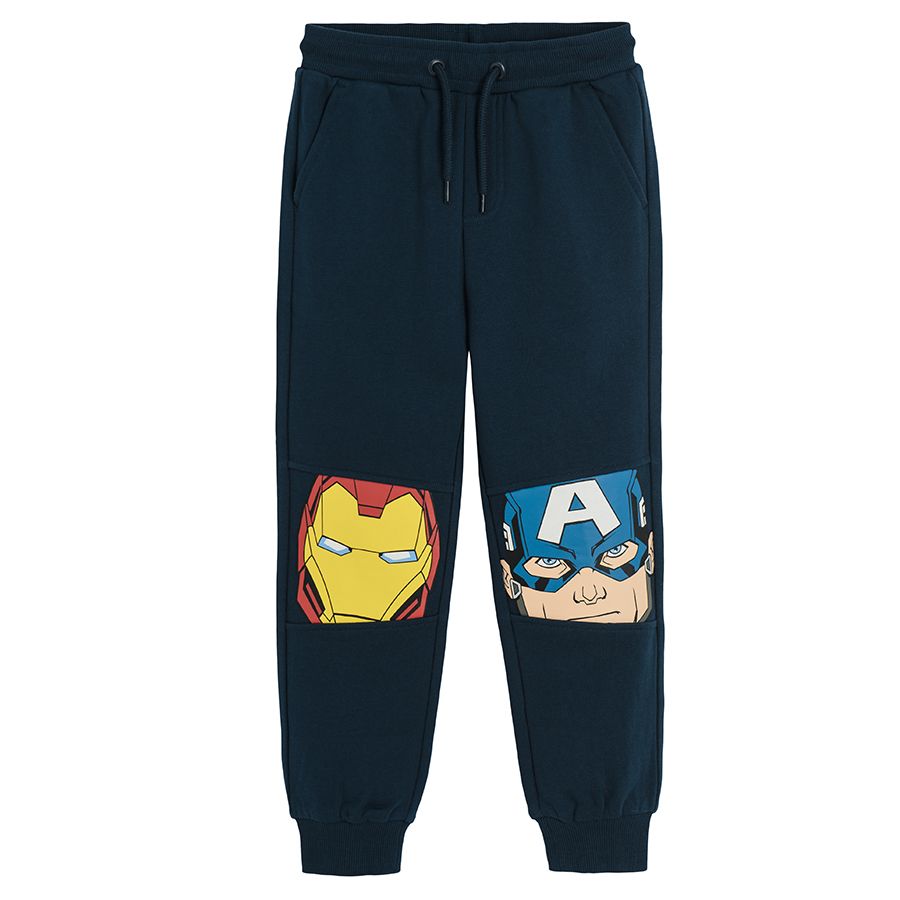 Φόρμα μπλε με στάμπα στα γόνατα ήρωες Avengers