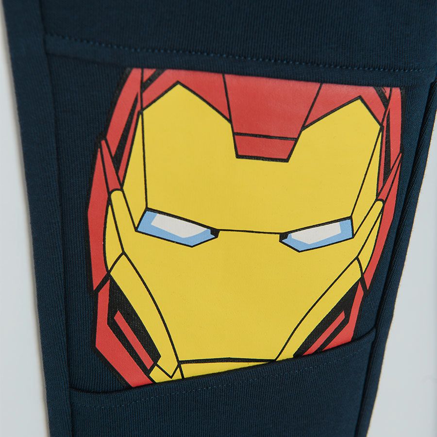 Φόρμα μπλε με στάμπα στα γόνατα ήρωες Avengers