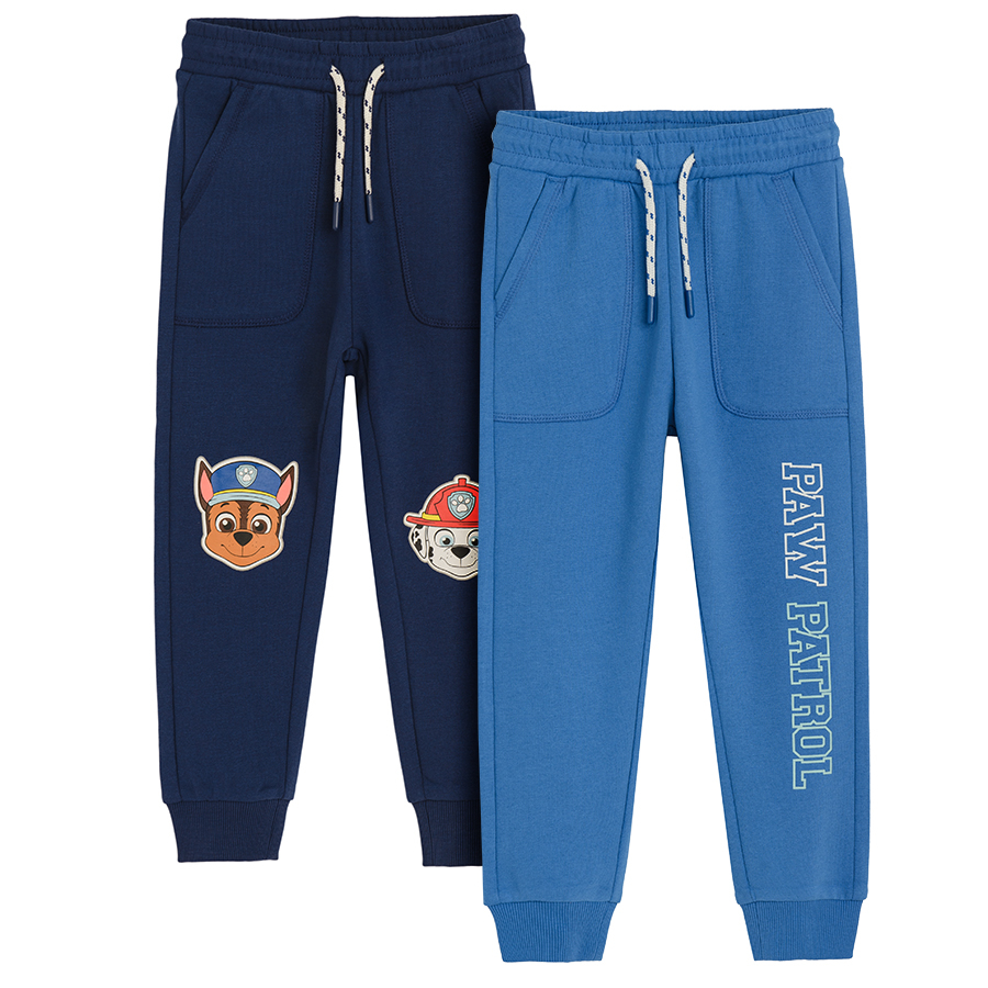Φόρμα 2 τμχ μπλε και γαλάζια με στάμπα PAW PATROL