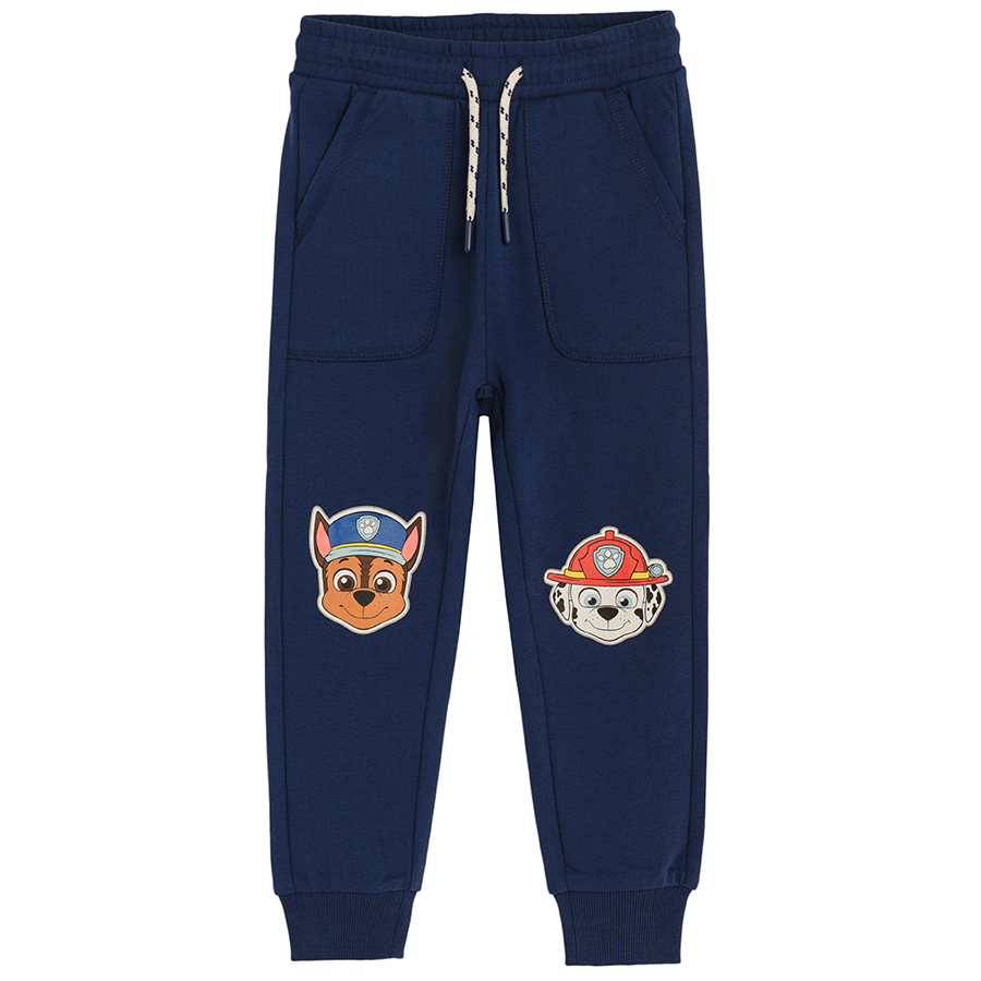 Φόρμα 2 τμχ μπλε και γαλάζια με στάμπα PAW PATROL