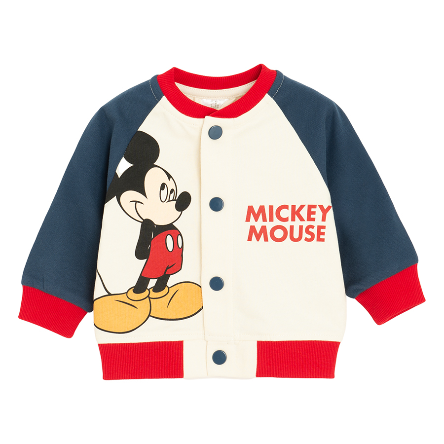 Mickey Mouse sweatshirt with buttons