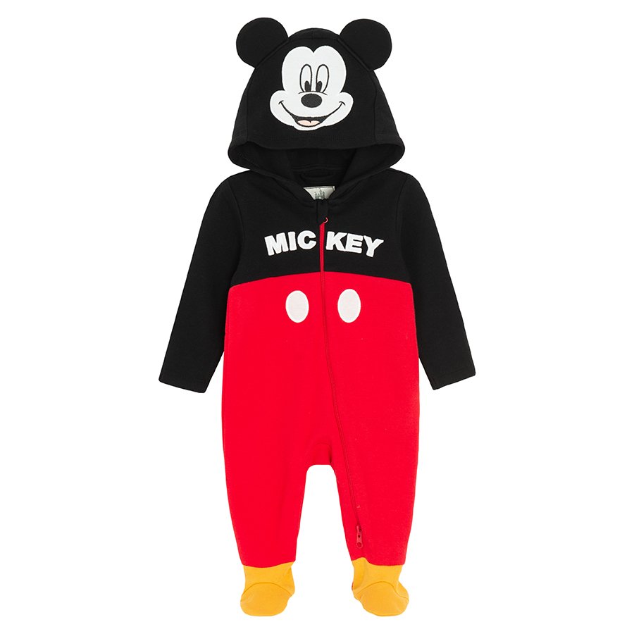 Φορμάκι ολόσωμο με κουκούλα και αυτάκια MICKEY MOUSE DISNEY