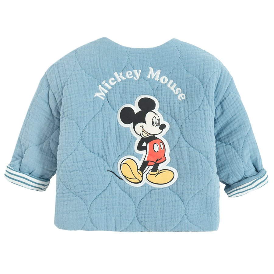 Ζακέτα γαλάζια με κουμπιά και στάμπα MICKEY MOUSE DISNEY