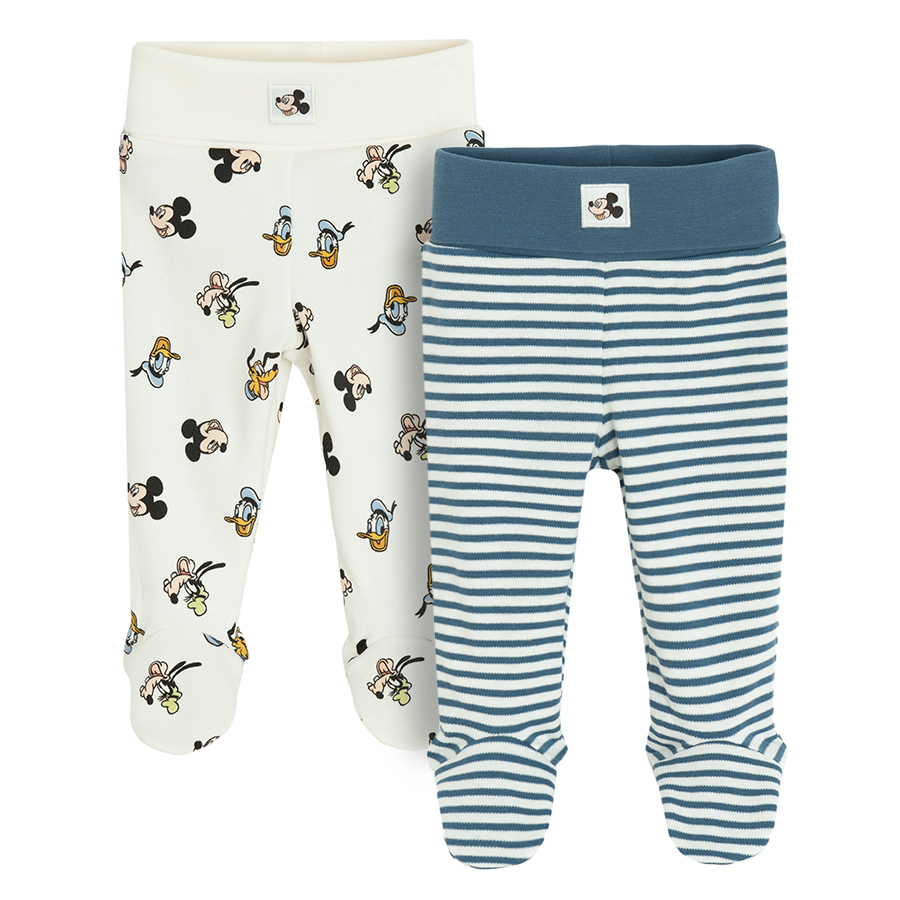 Mickey Mouse and Friends footed leggings- 2 pack