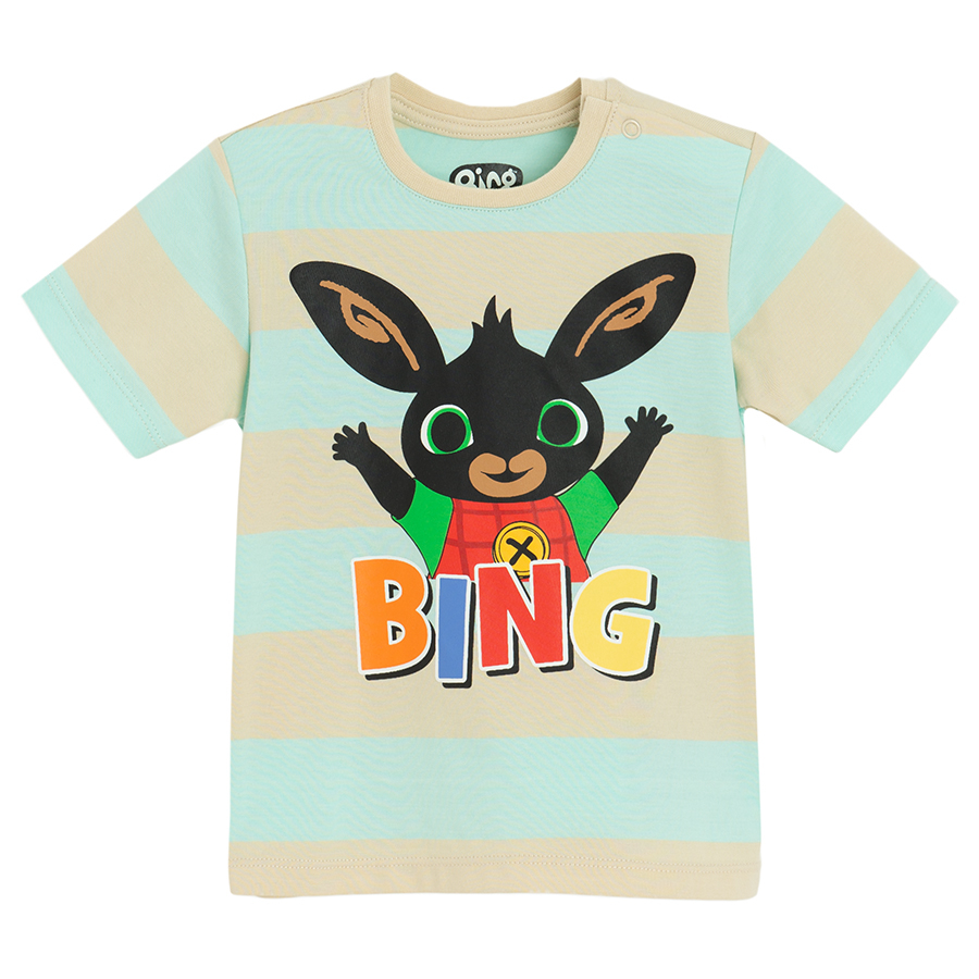 Bing Bunny set, T-shirt and blue shorts - 2 pieces