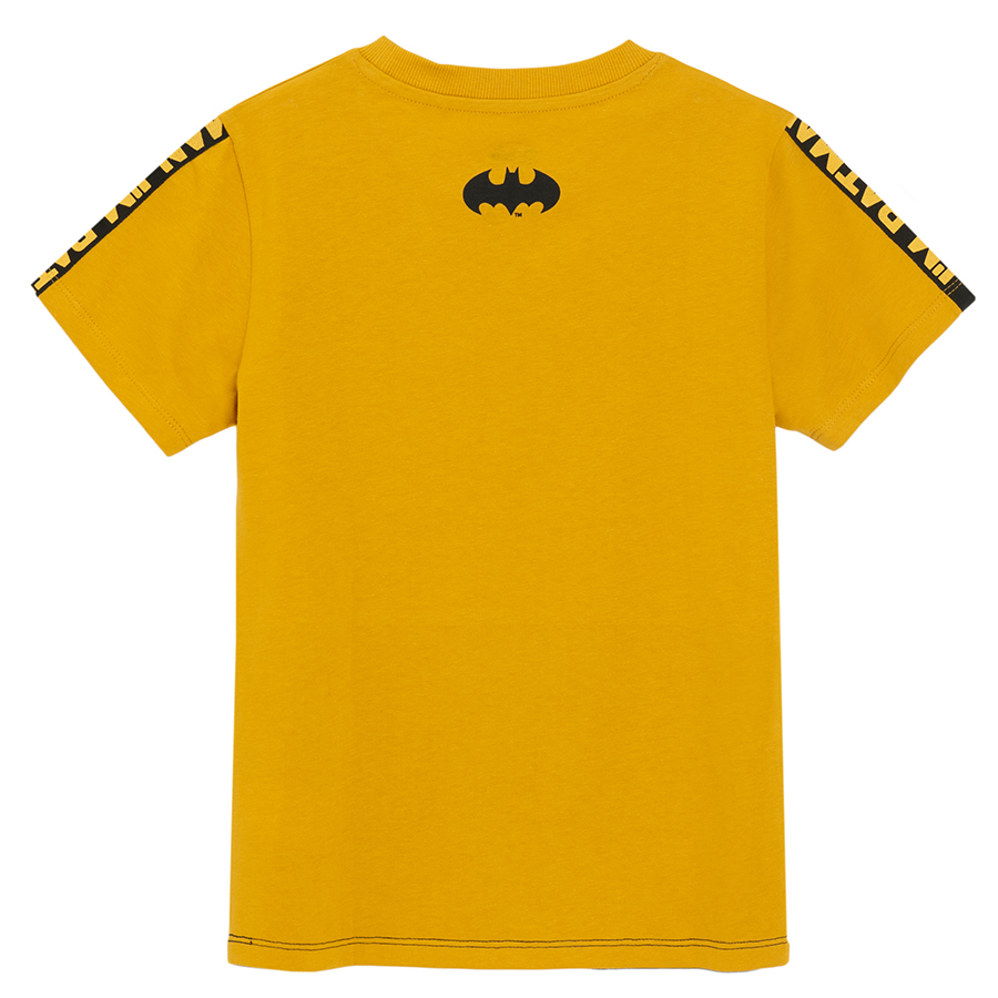 Μπλούζα κοντομάνικη κίτρινη και μαύρη με στάμπα I'M BATMAN MARVEL