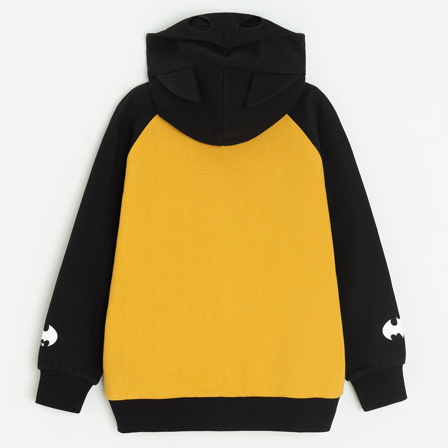 Batman zip through sweatshirt- Hood like Batman's head cover