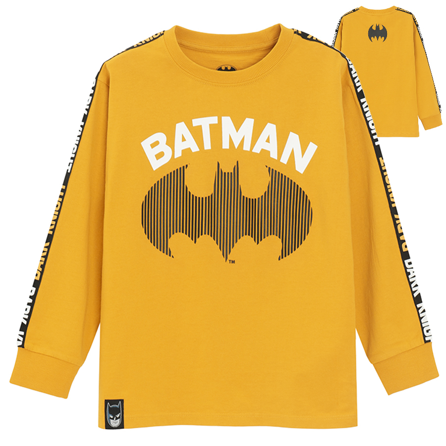 Μπλούζα μακρυμάνικη κίτρινη με στάμπα BATMAN MARVEL