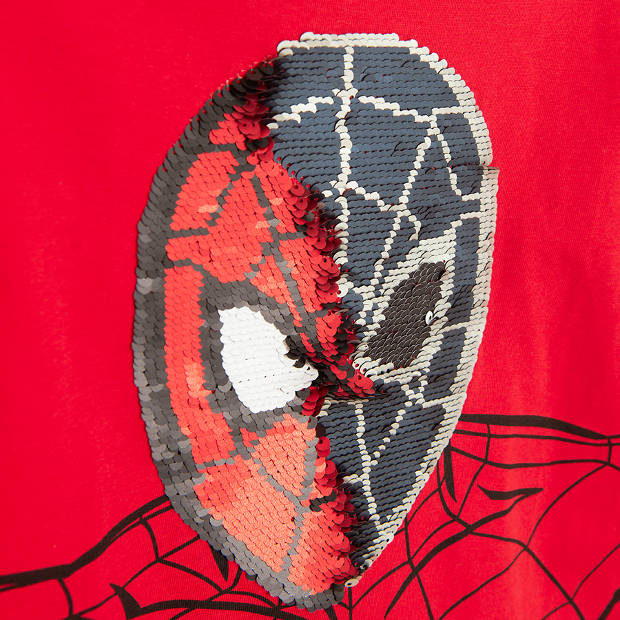 Spiderman red long sleeve blouse