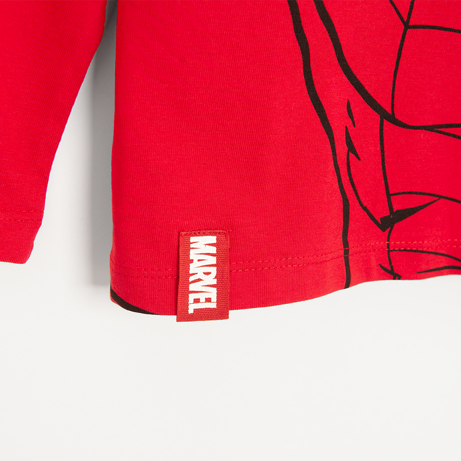 Spiderman red long sleeve blouse