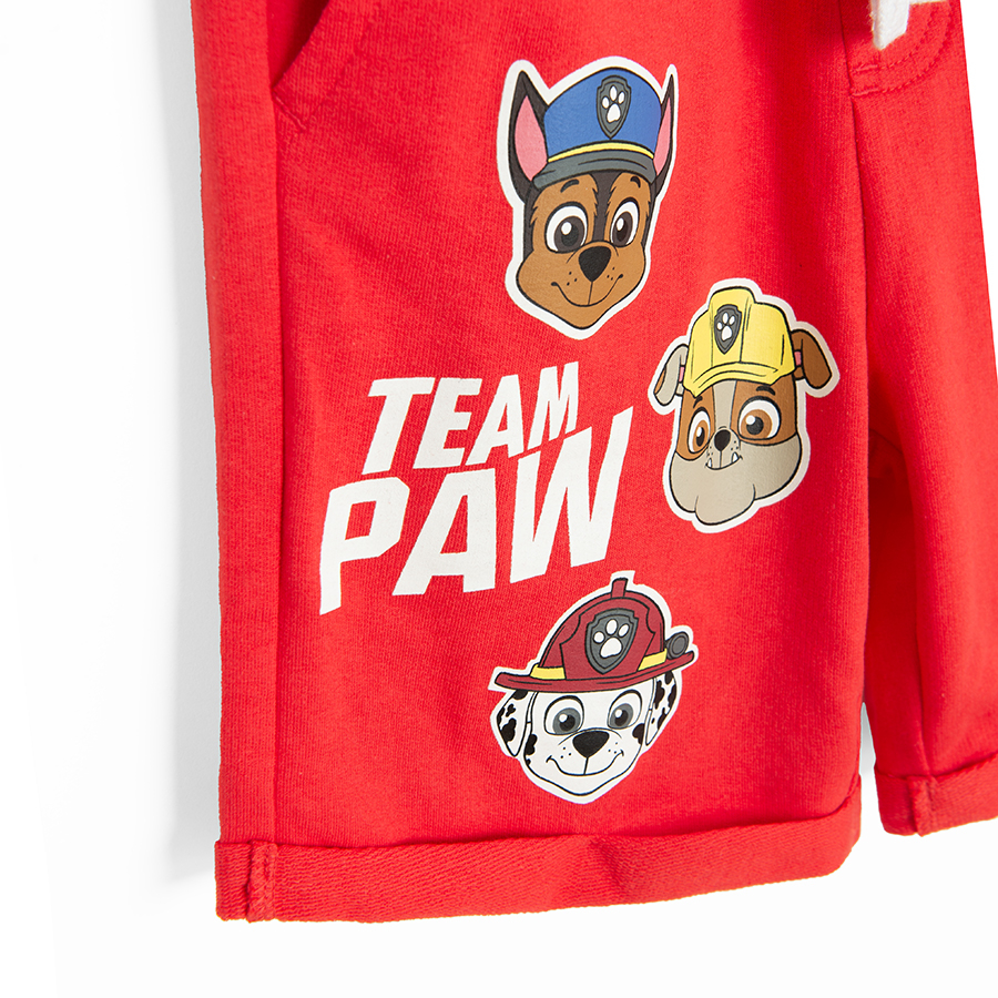 Paw Patrol red long shorts with cord