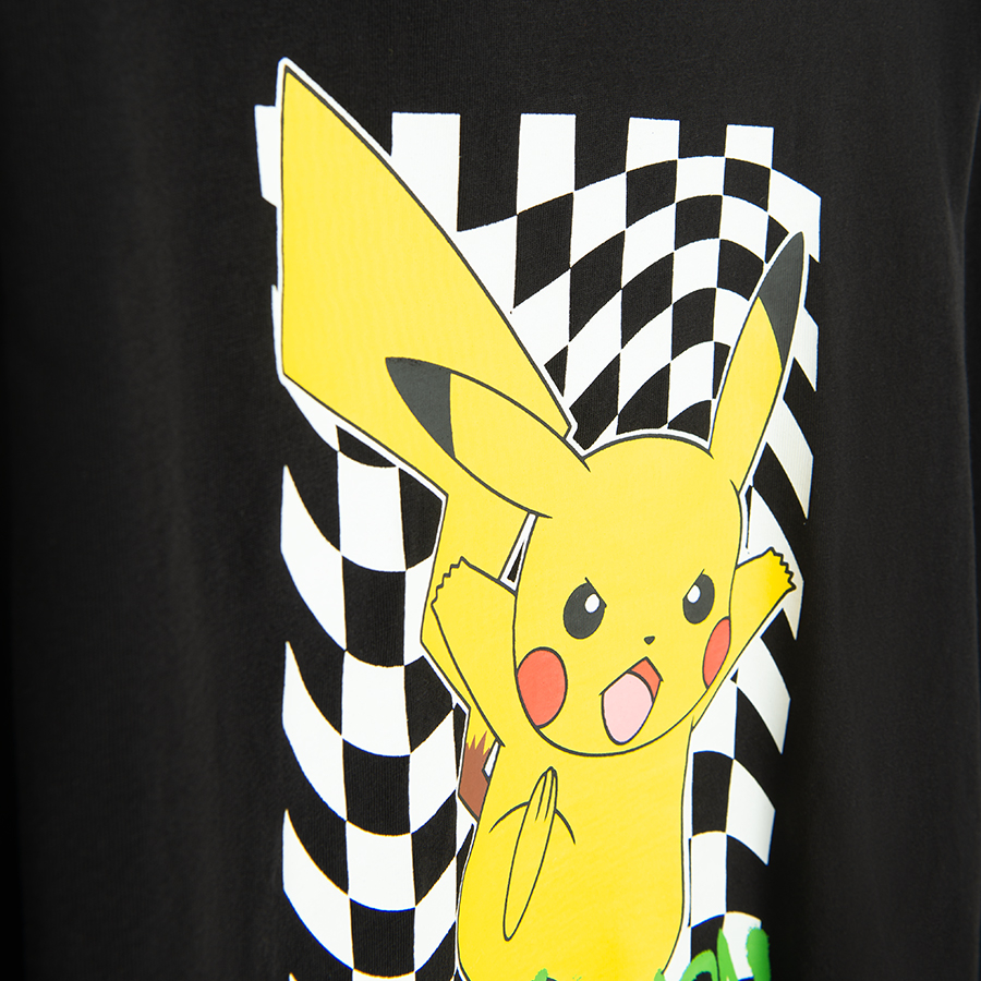 Μπλούζα μακρυμάνικη μαύρη με στάμπα POKEMON