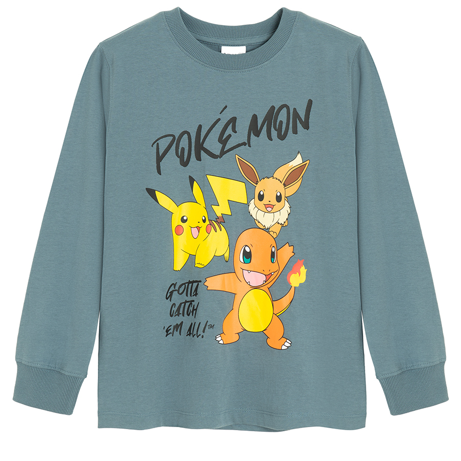 Φούτερ γκρι με στάμπα POKEMON