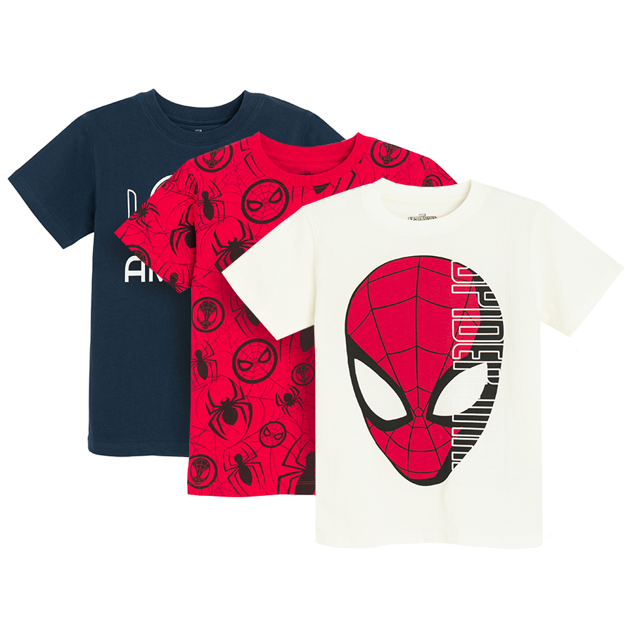 Μπλούζα κοντομάνικη 3 τμχ SPIDERMAN