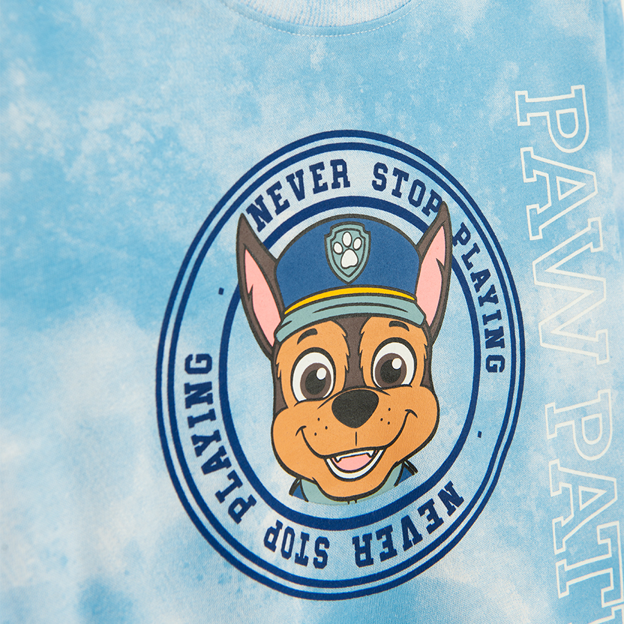 Μπλούζα μακρυμάνικη με στάμπα PAW PATROL 2 τμχ