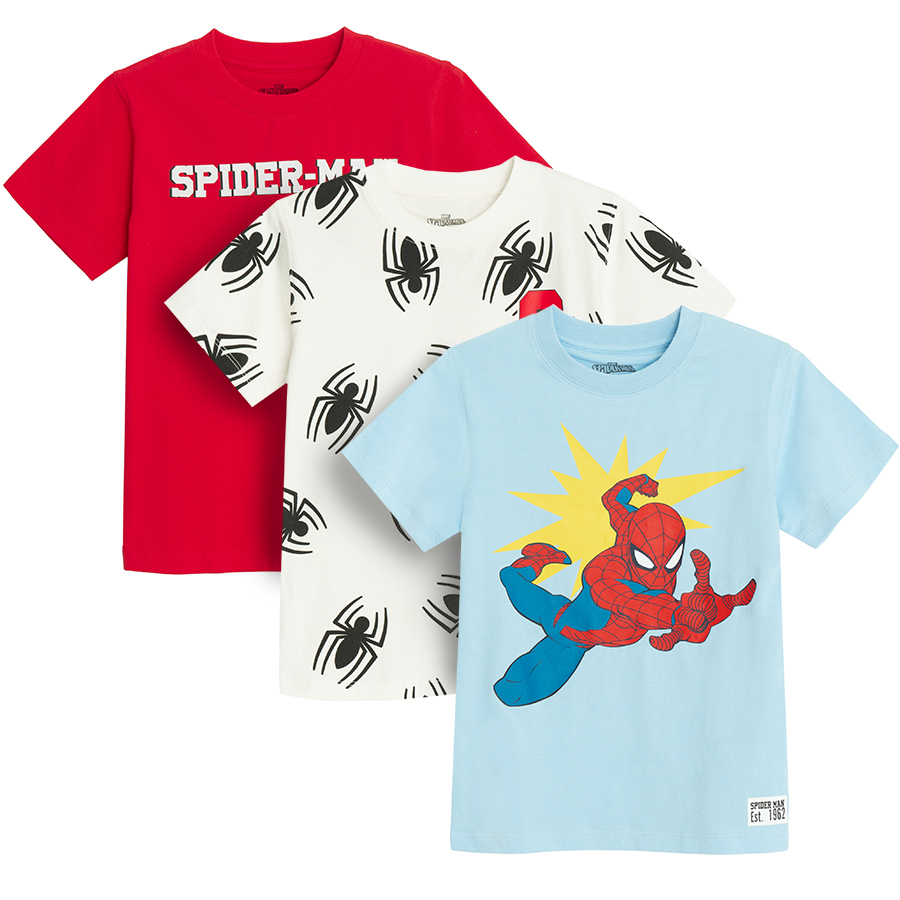 Μπλούζα κοντομάνικη 3 τμχ SPIDERMAN