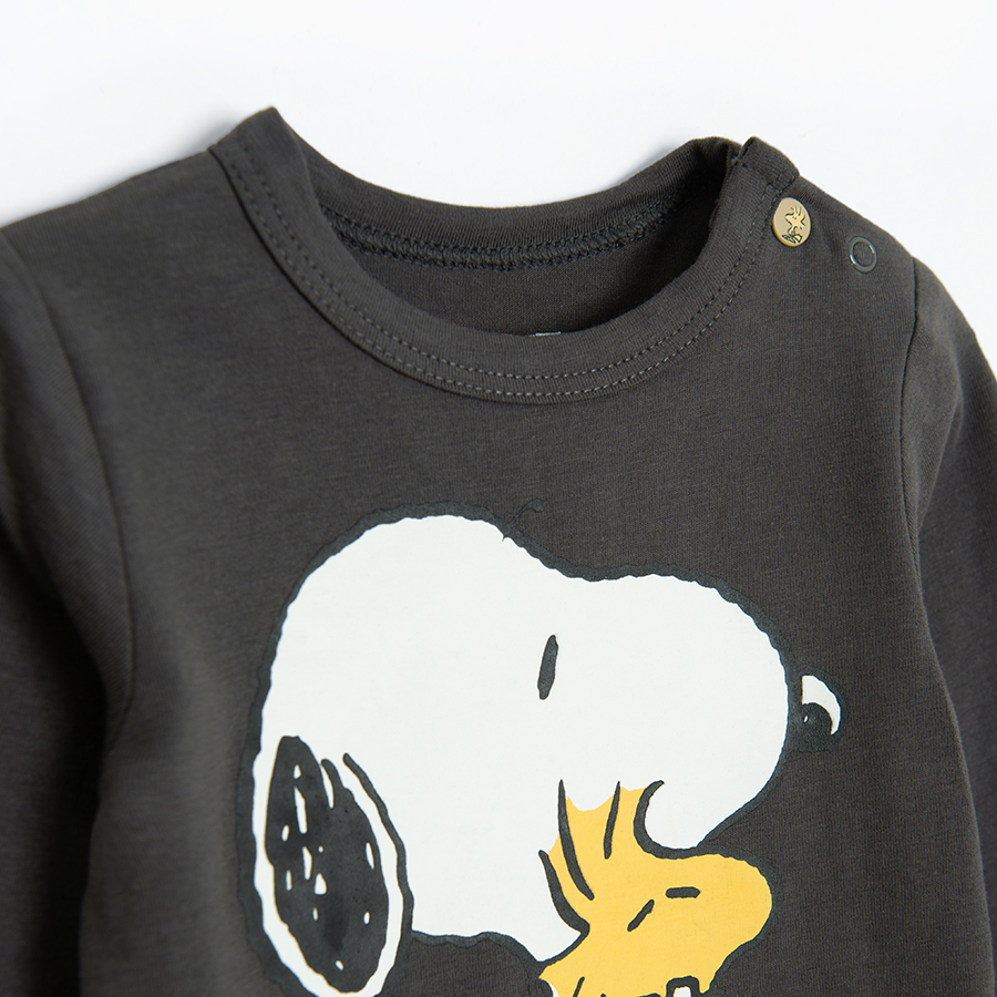 Φορμάκι γκρι σκούρο μακρυμάνικο SNOOPY