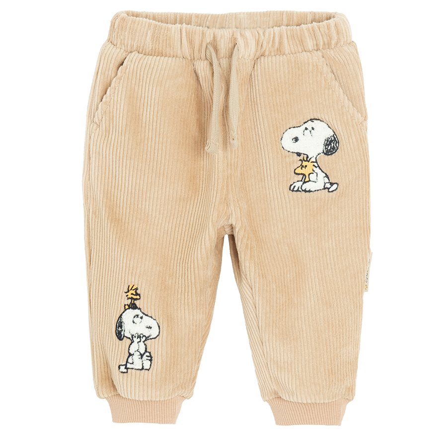 Παντελόνι φόρμα καφέ SNOOPY