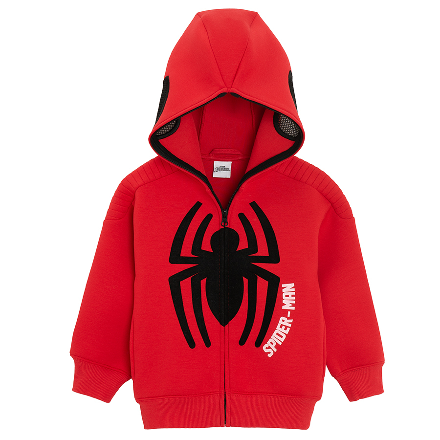 Ζακέτα με φερμουάρ και κουκούλα SPIDERMAN