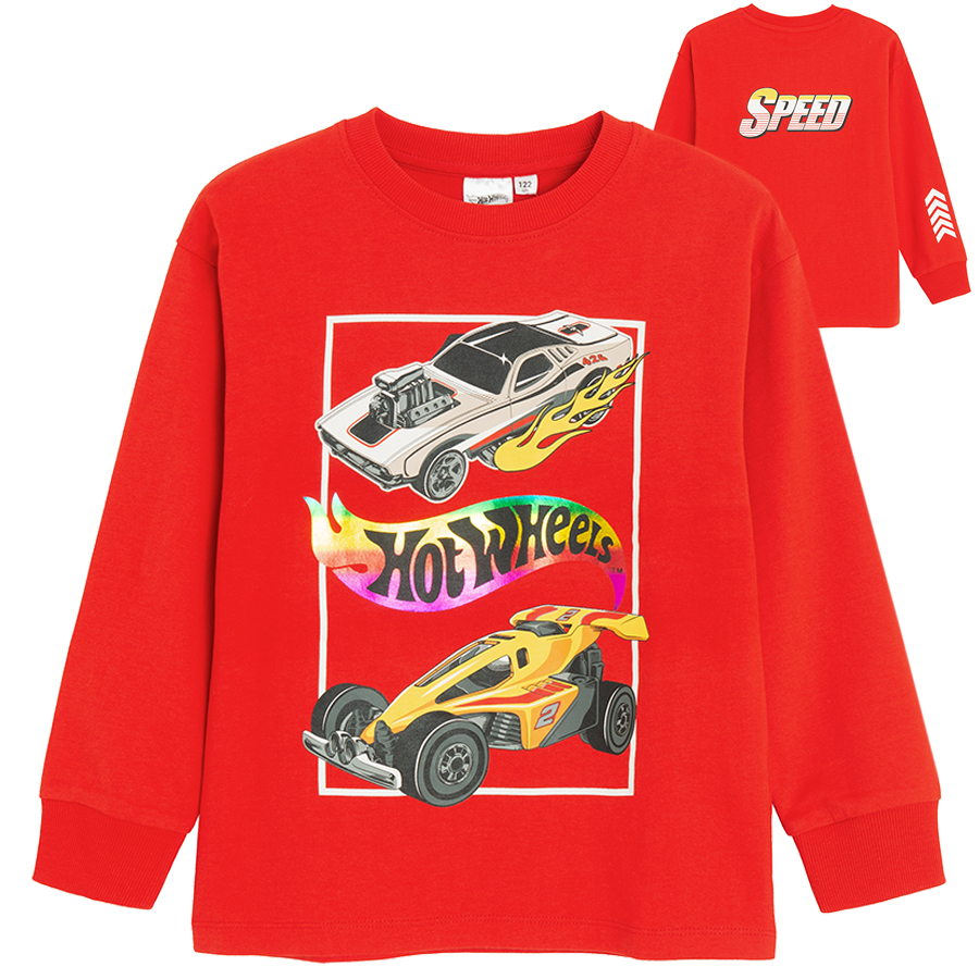 Μπλούζα κόκκινη μακρυμάνικη HOT WHEELS