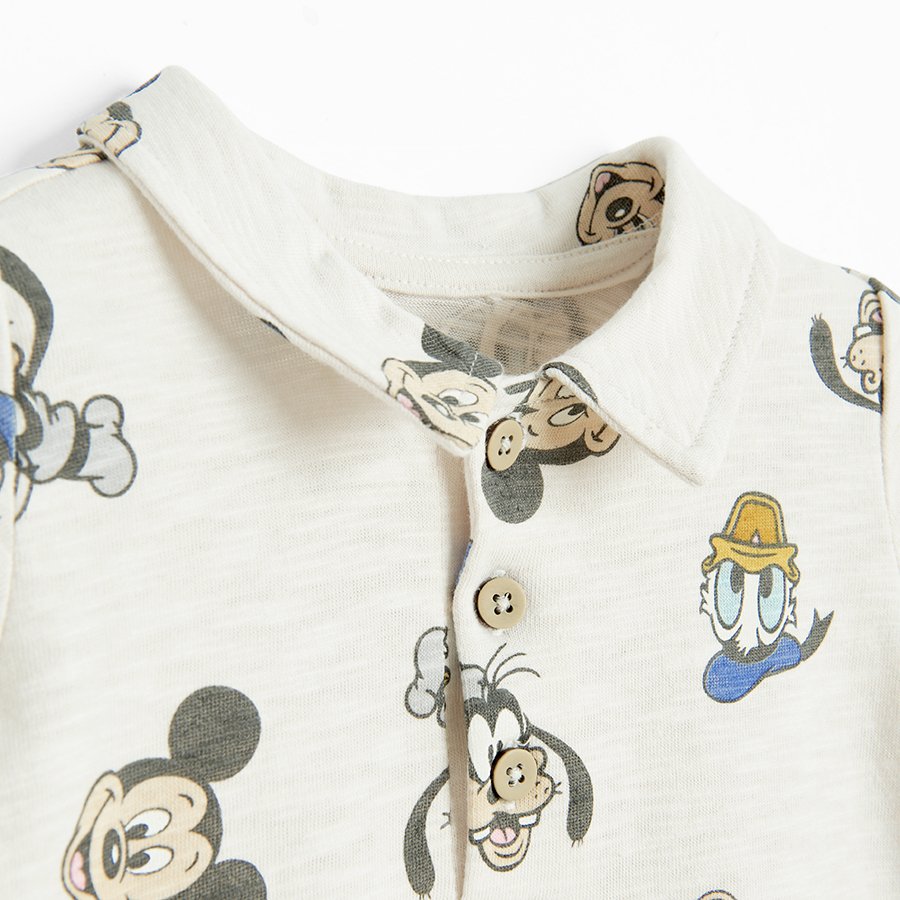 Φορμάκι κοντομάνικο polo με στάμπα ήρωες MICKEY MOUSE