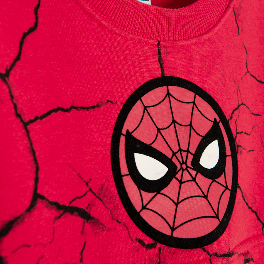 Φούτερ κόκκινο με τσέπη και στάμπα SPIDERMAN