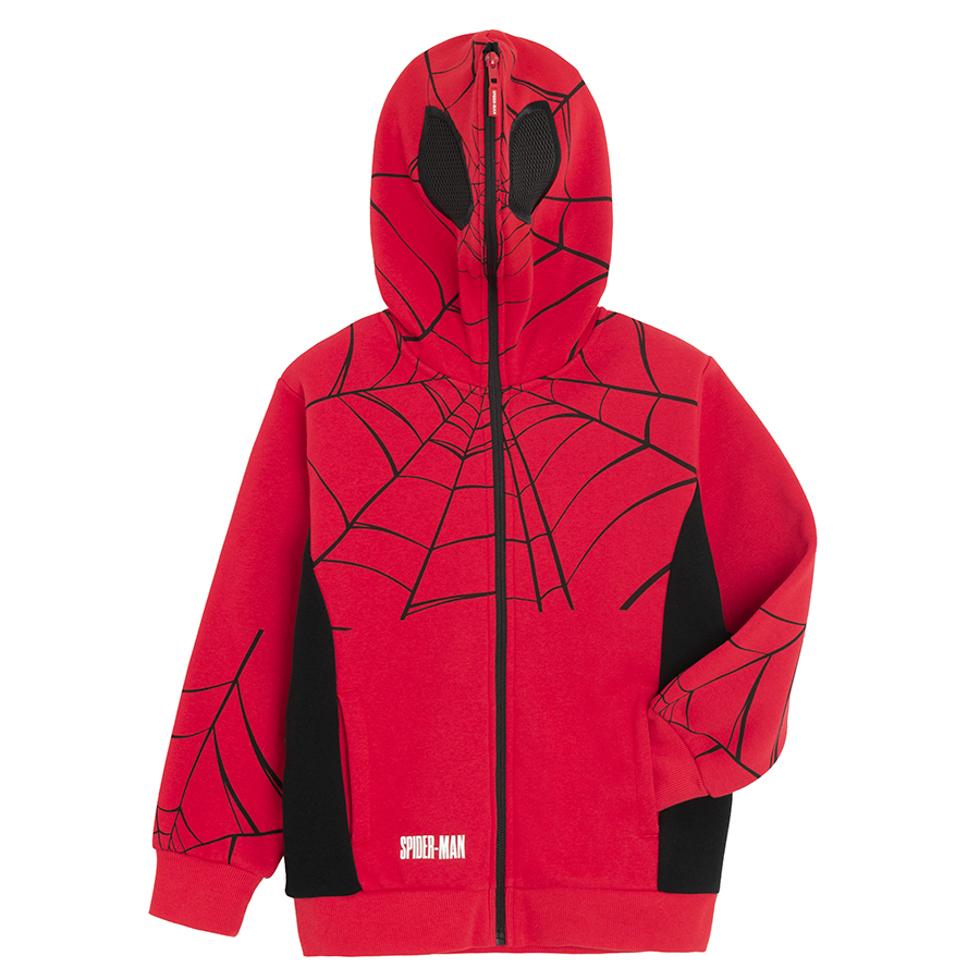 Ζακέτα φούτερ κόκκινη με κουκούλα SPIDERMAN