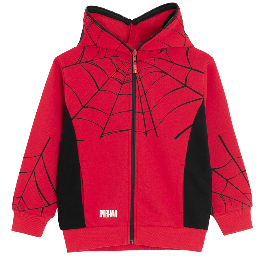 Ζακέτα φούτερ κόκκινη με κουκούλα SPIDERMAN