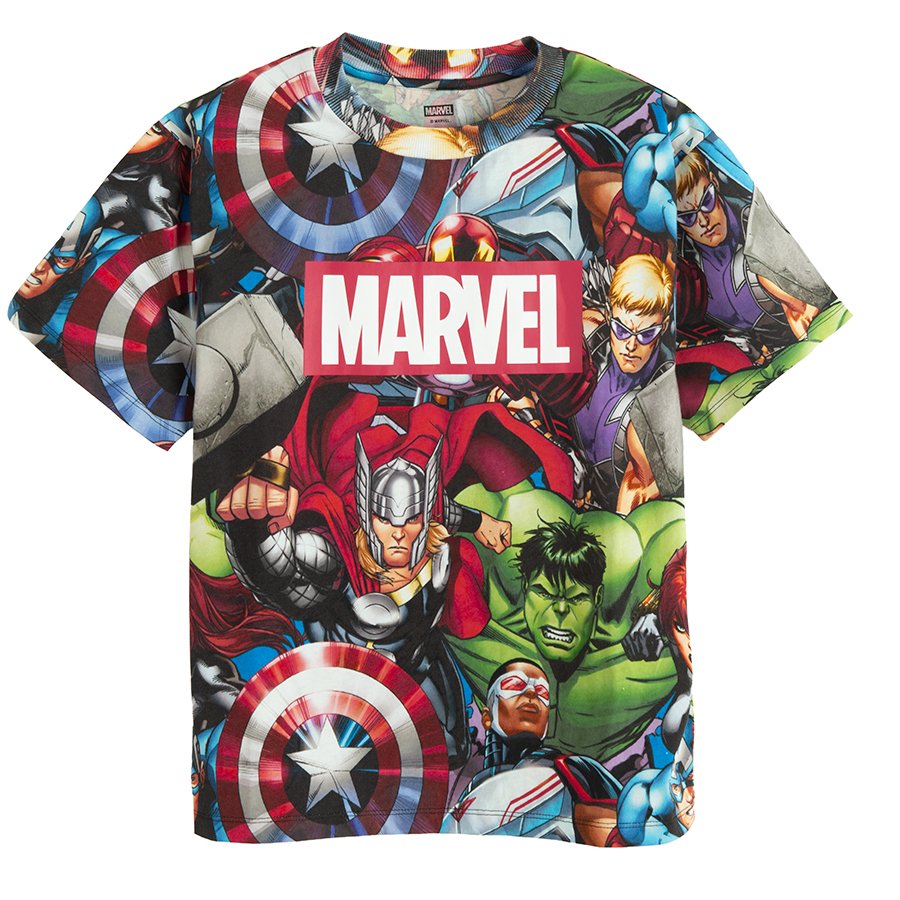 Μπλούζα κοντομάνικη με στάμπα ήρωες της MARVEL