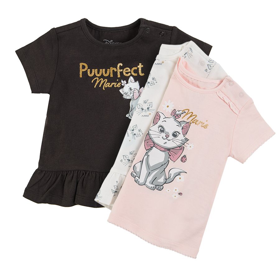 Marie Aristocats short sleeve blouses 3-pack