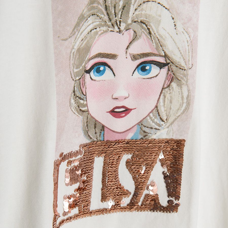 Elsa short sleeve blouse with interactive sequin